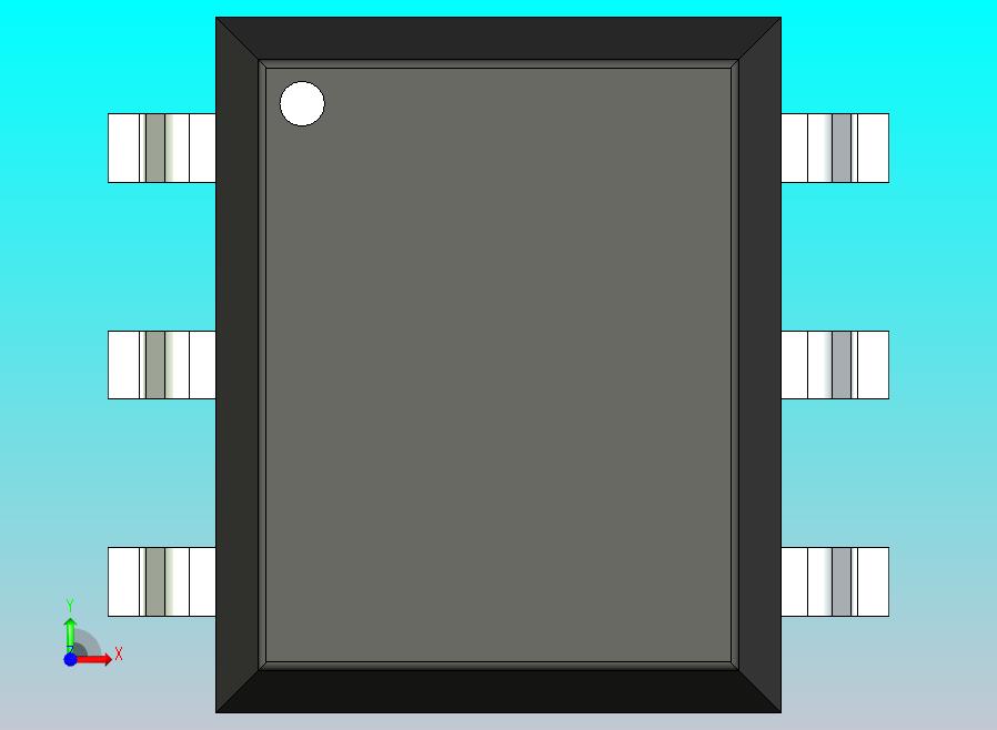 106x SOIC 封装（小外形集成电路）SOIC254P915X500-6N