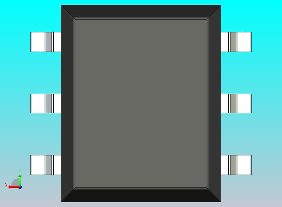 106x SOIC 封装（小外形集成电路）SOIC254P915X500-6N