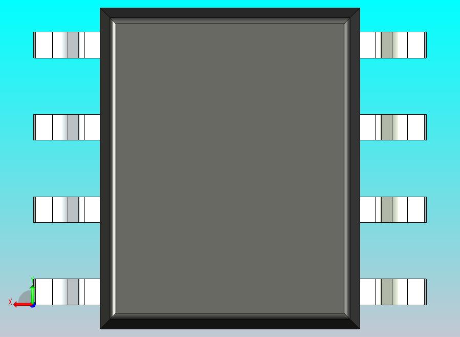 106x SOIC 封装（小外形集成电路）SOIC127P600X173-8N