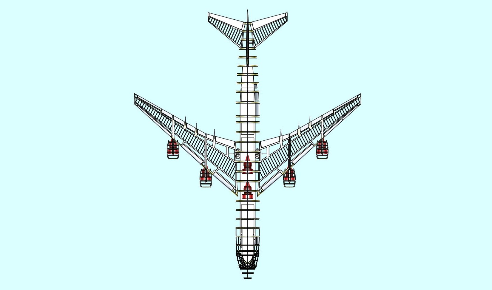 747-8F货机实体装配模型