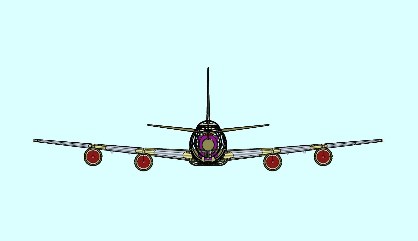 747-8F货机实体装配模型