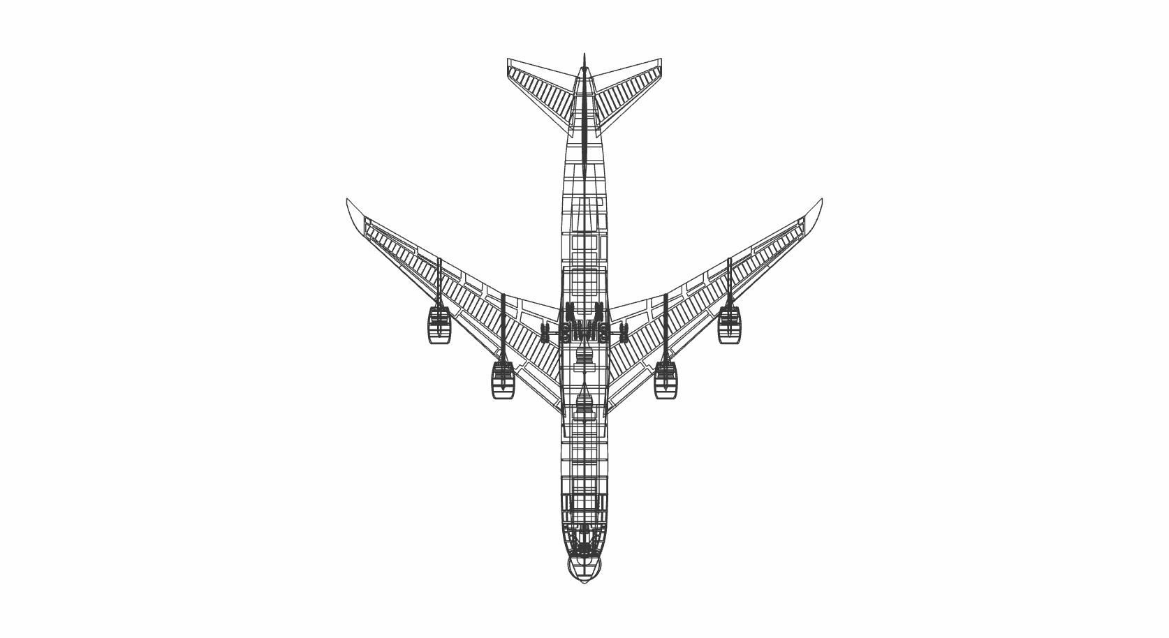 747-8F货机实体装配模型