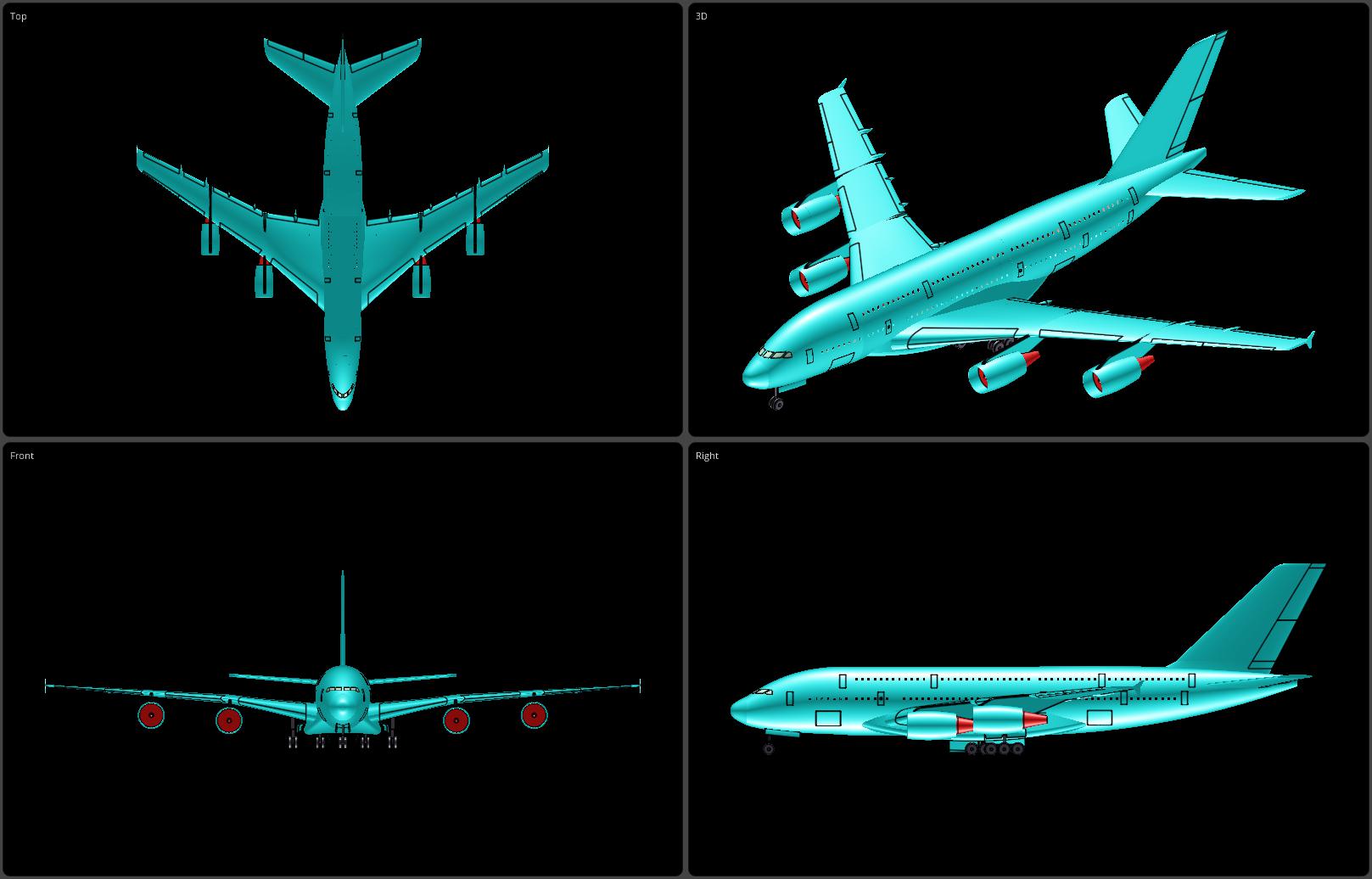 空客A380大型客机