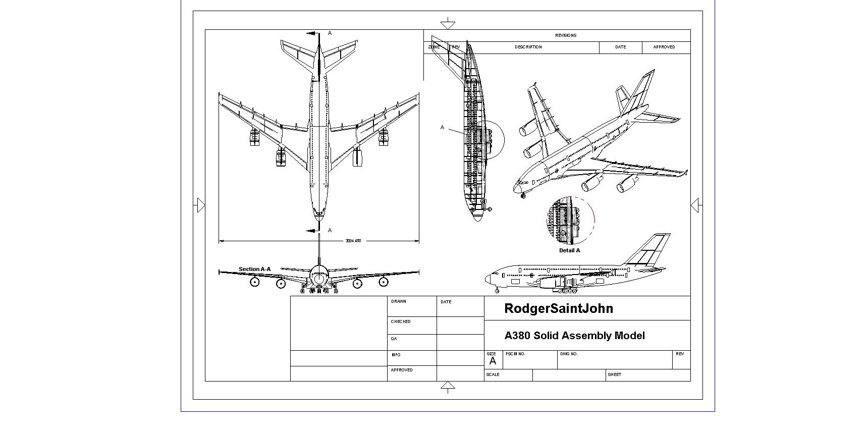 空客A380大型客机