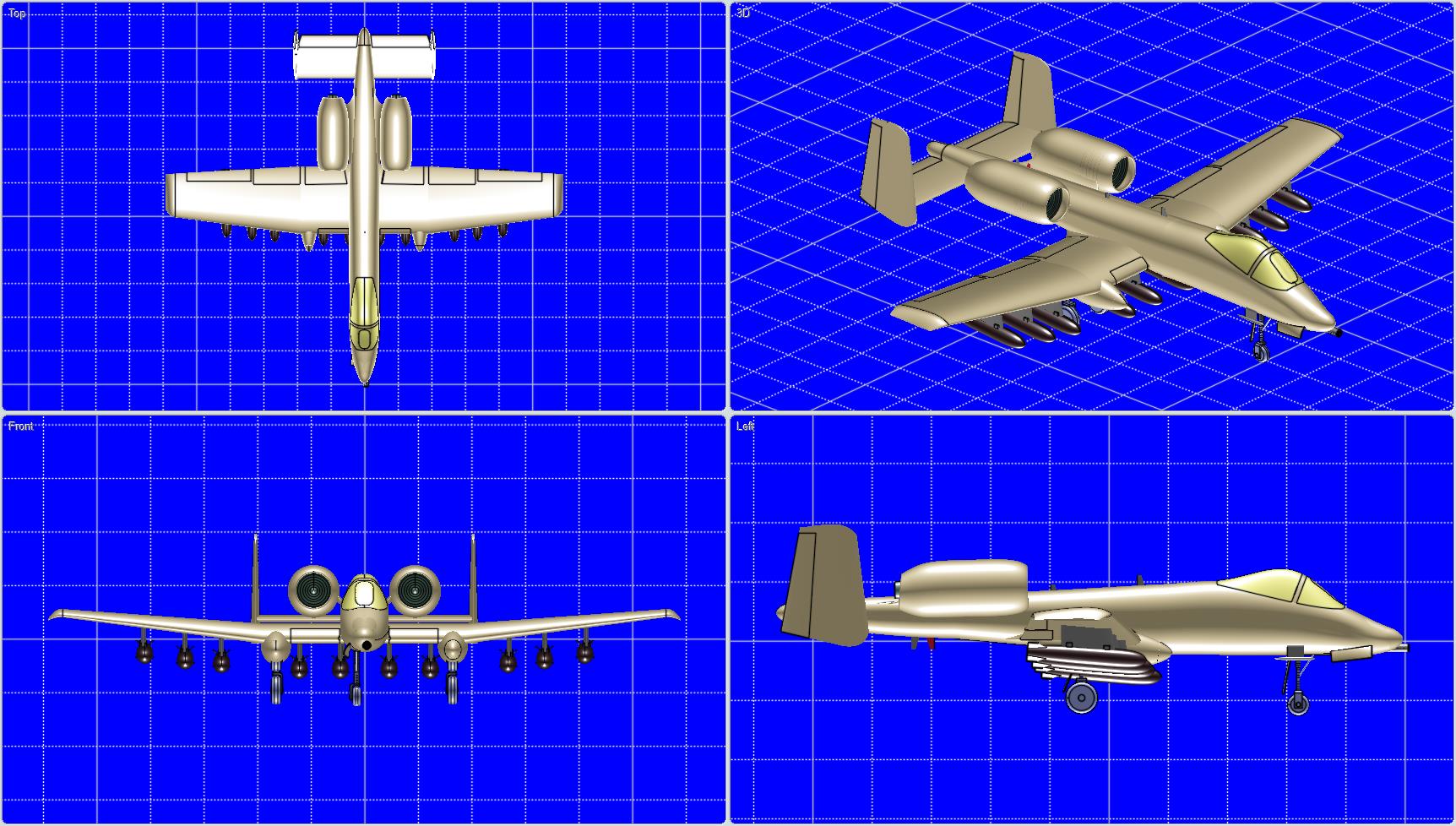 美国空军A-10A攻击机固体总成