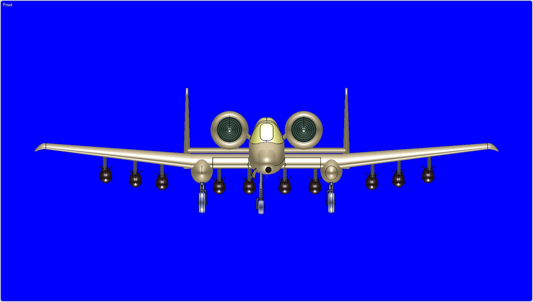 美国空军A-10A攻击机固体总成