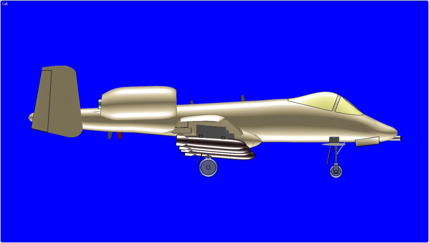 美国空军A-10A攻击机固体总成