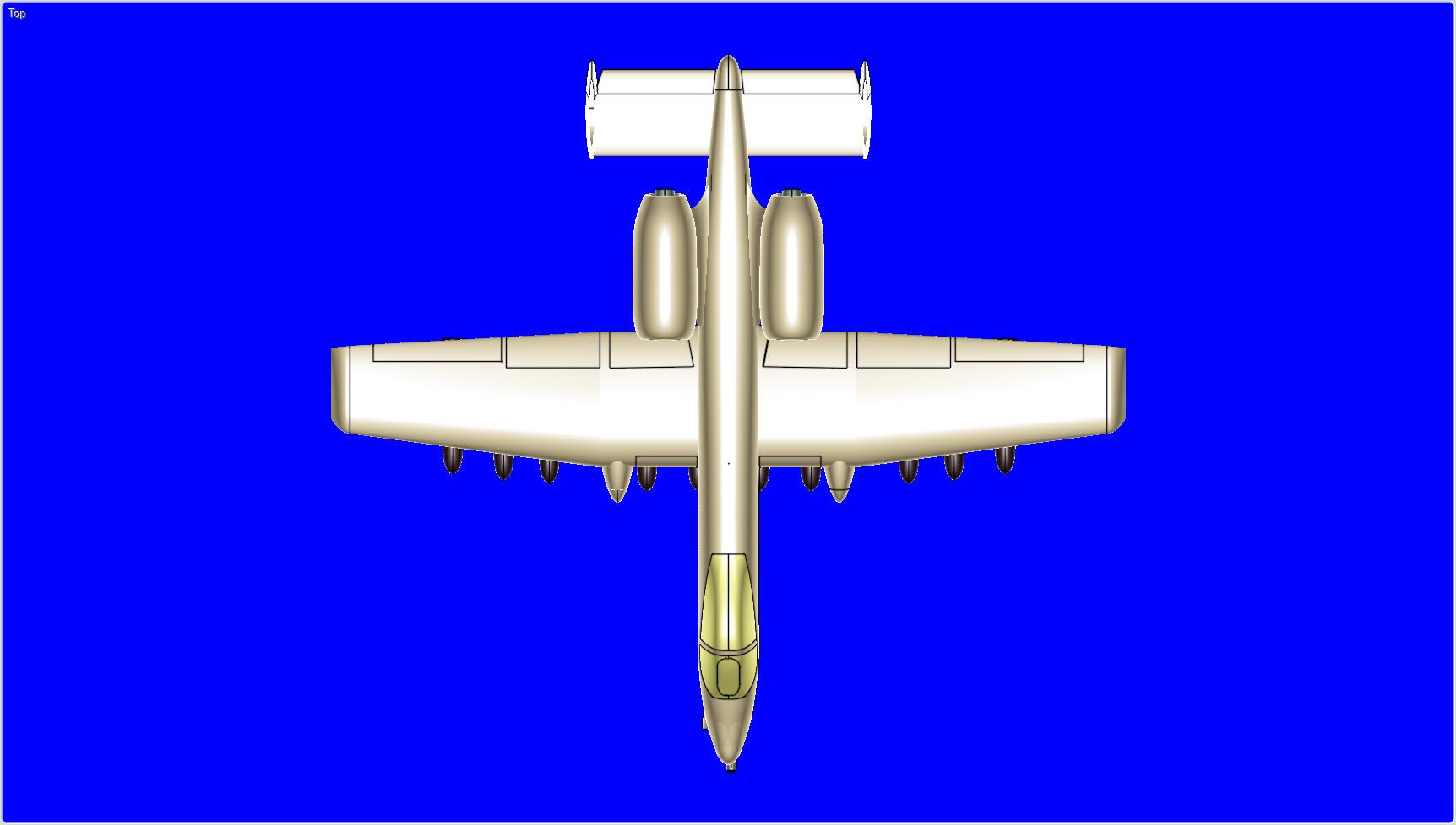 美国空军A-10A攻击机固体总成