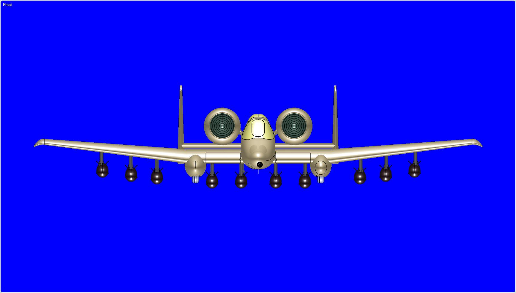 美国空军A-10A攻击机固体总成