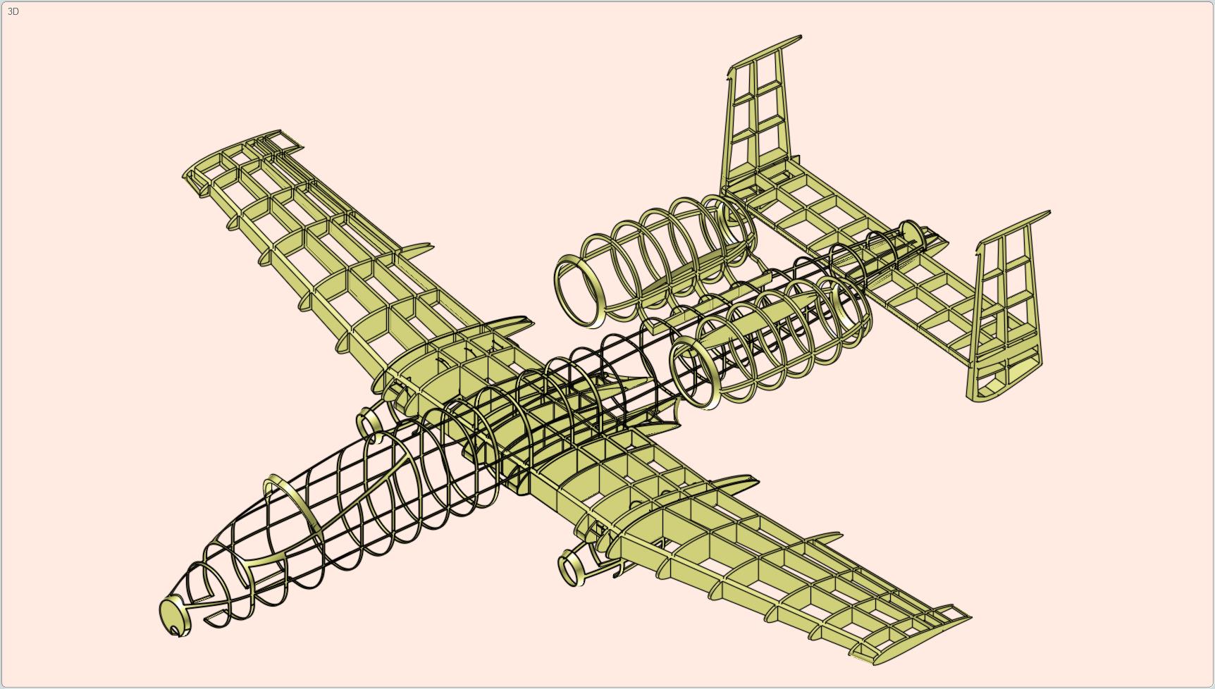 美国空军A-10A攻击机固体总成