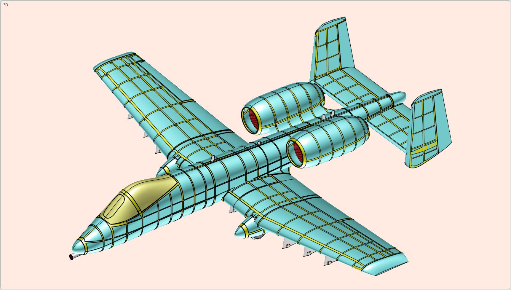 美国空军A-10A攻击机固体总成