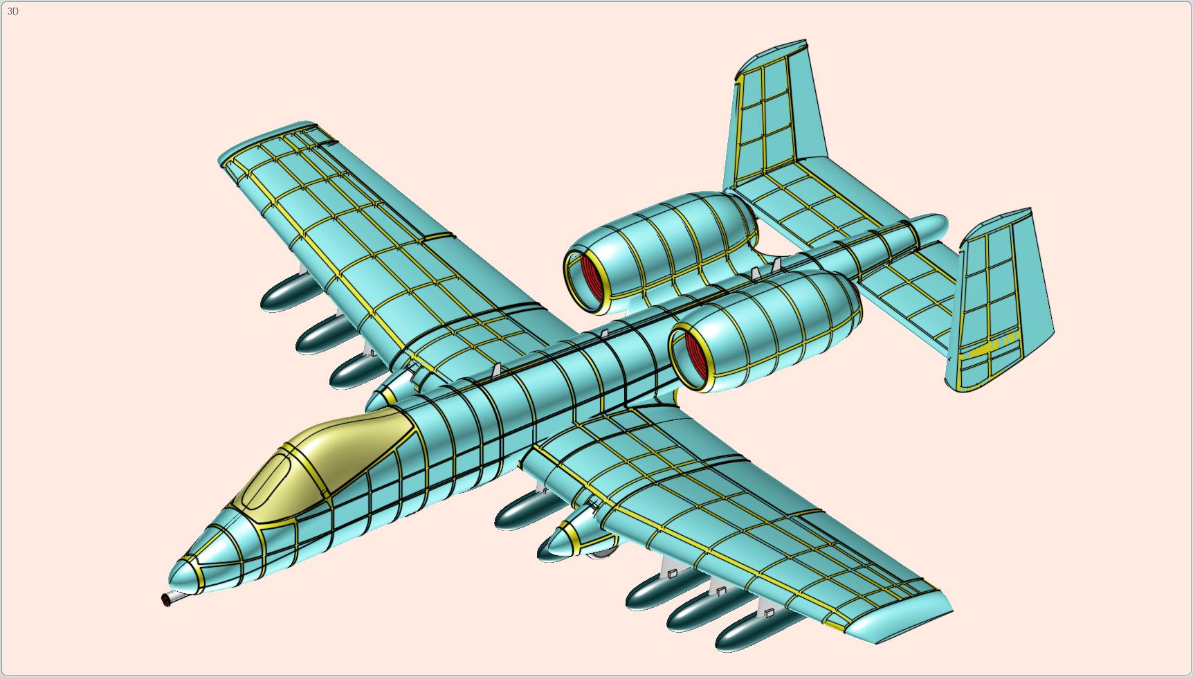 美国空军A-10A攻击机固体总成