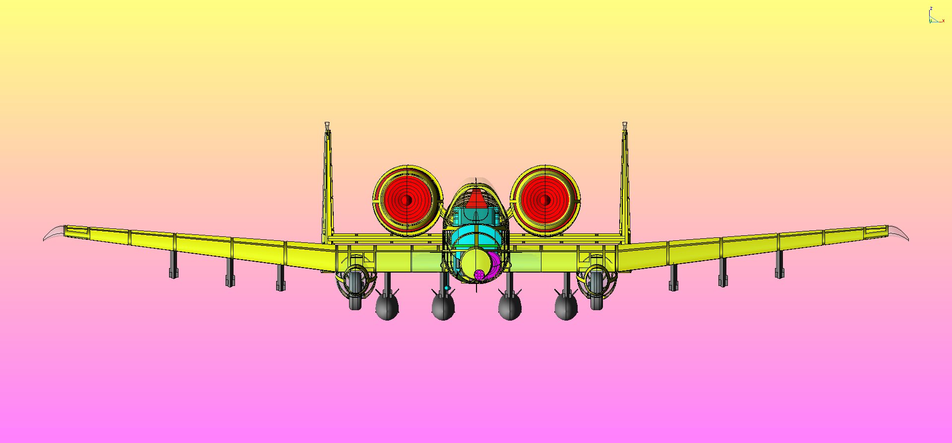 美国空军A-10A攻击机固体总成