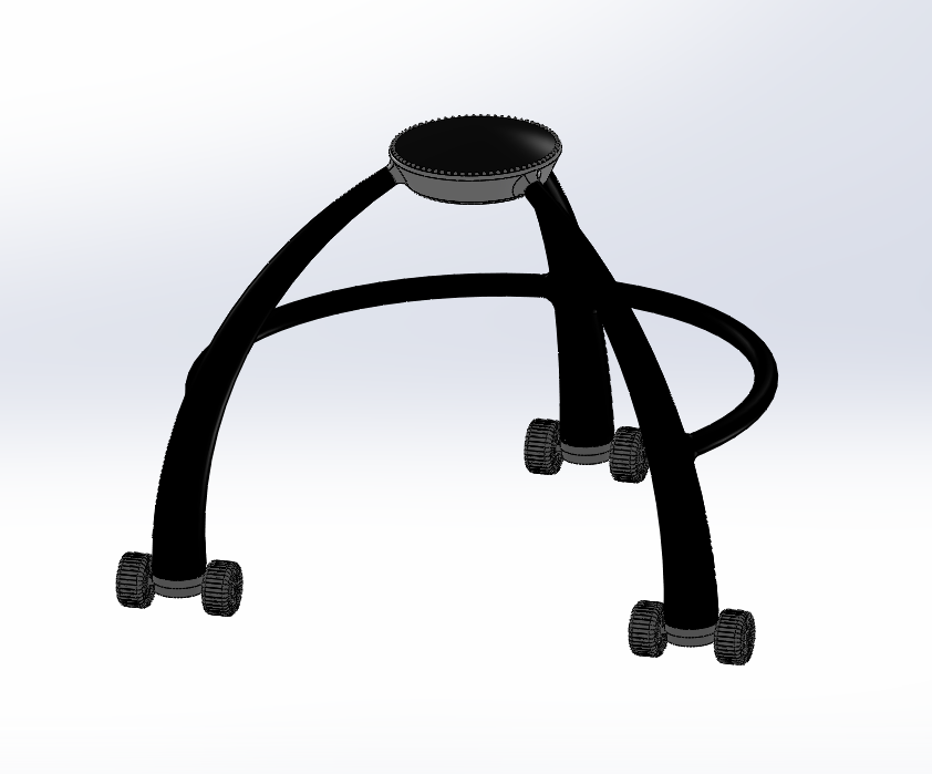 可折叠式充气龙门架月球车