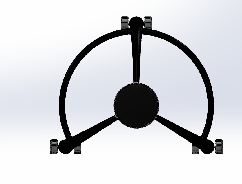 可折叠式充气龙门架月球车