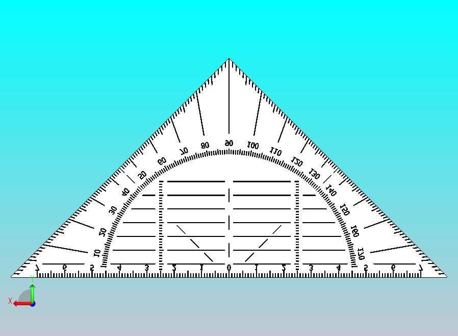 地理三角尺geo-triangle-1833-模型格式为 stp