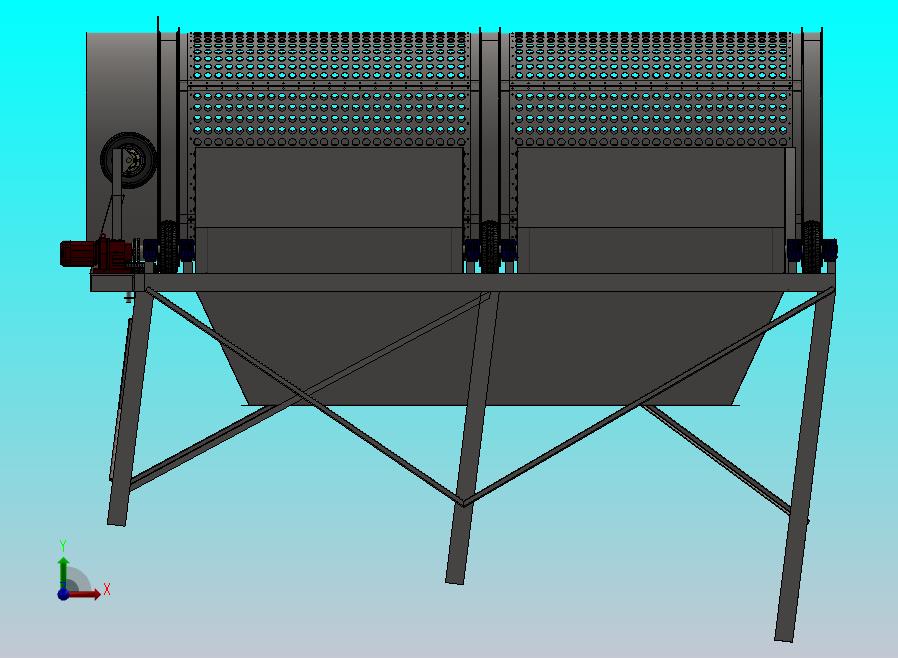 城市固体废弃物分离器tromell-msw-separator-模型格式为 sw stp