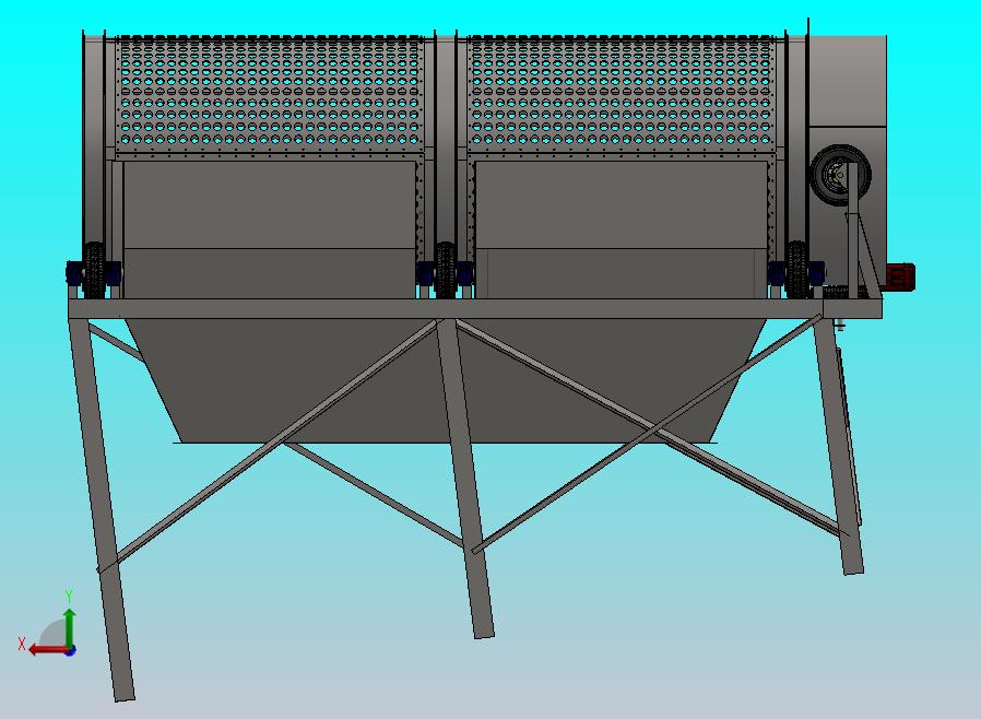 城市固体废弃物分离器tromell-msw-separator-模型格式为 sw stp