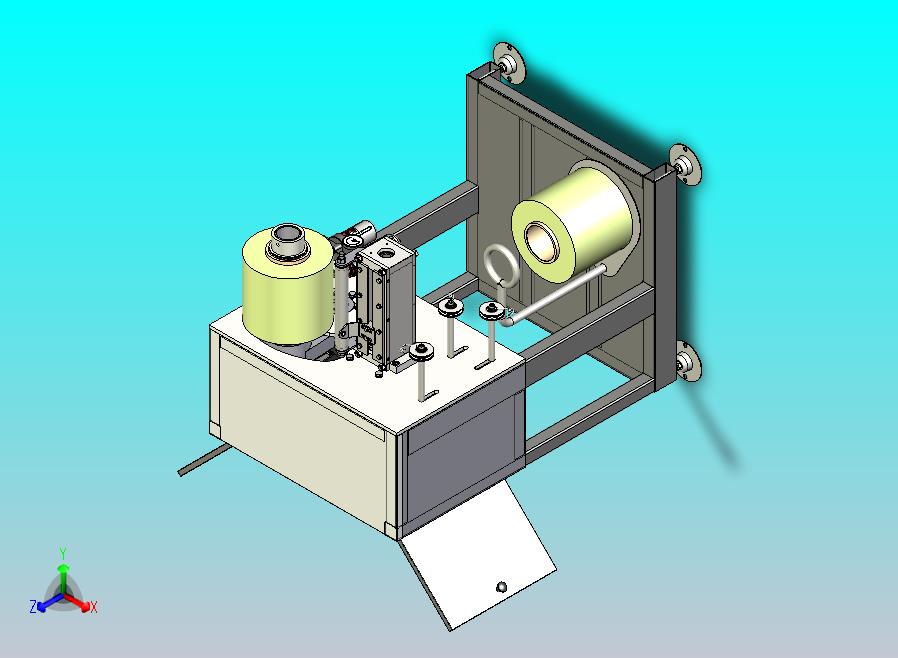 缠绕机 绕线机winding-machine-3833-模型格式为 stp