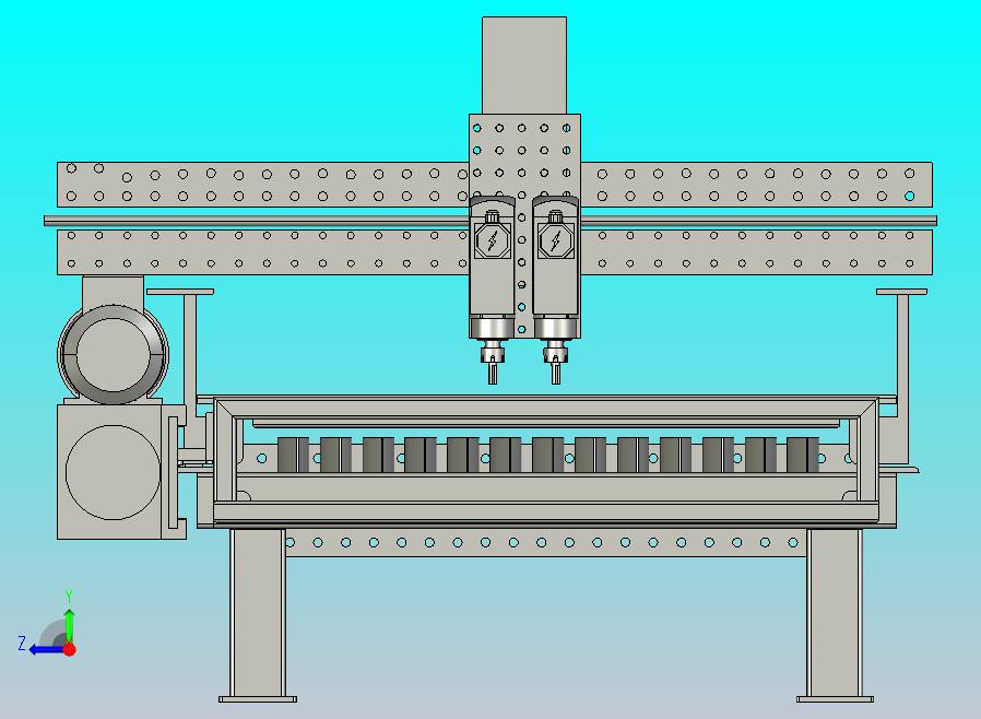 切削设备mach3-cnc-router-welding-table-模型格式为 stp