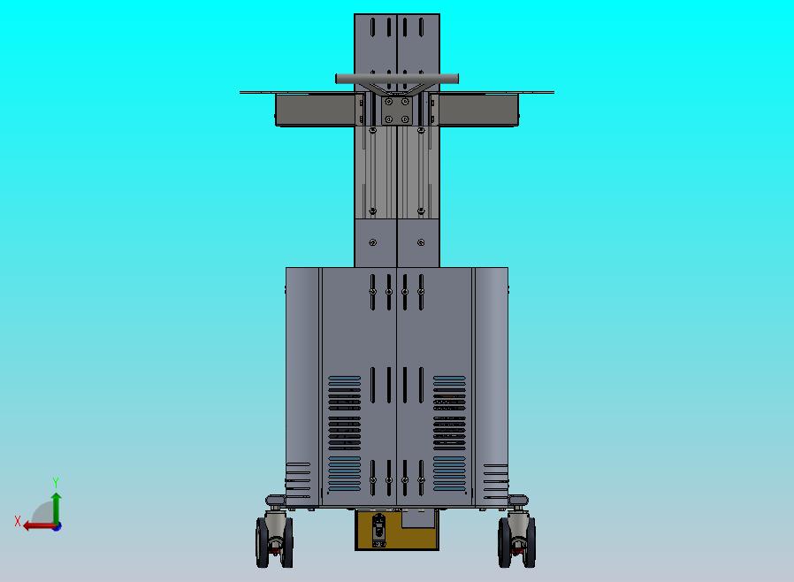 医用推车3D数模图纸 Solidworks设计