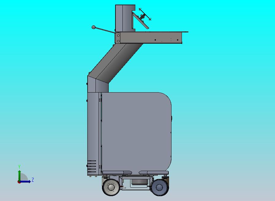 医用推车3D数模图纸 Solidworks设计