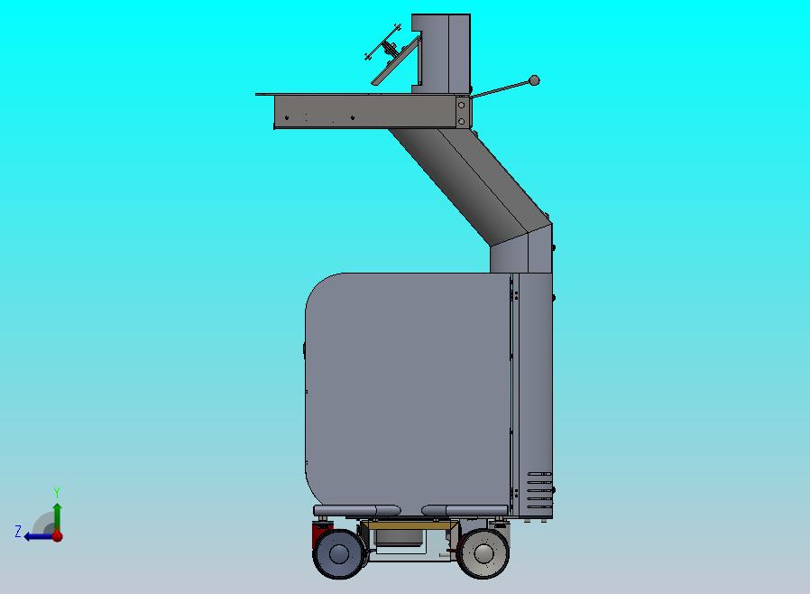 医用推车3D数模图纸 Solidworks设计