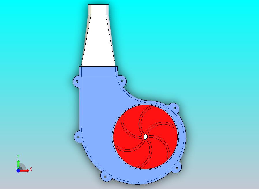 用于3D打印的离心泵。