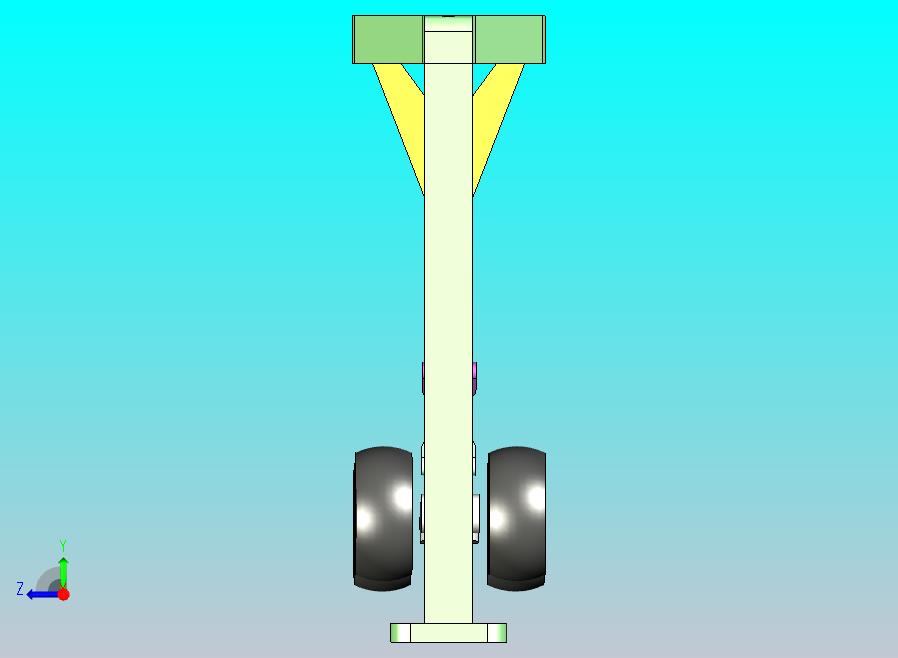 轰炸机起落架简易结构3D图纸 STEP格式