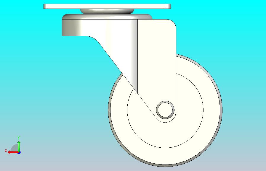 轻中载不锈钢型(70~90kg)万向型脚轮[CAPS63-U]