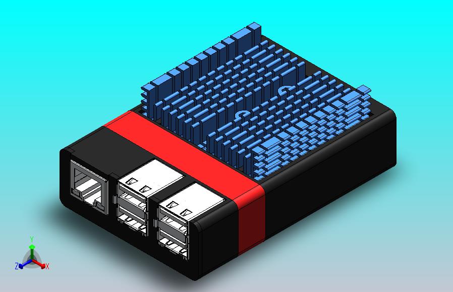 树莓皮3冷却箱