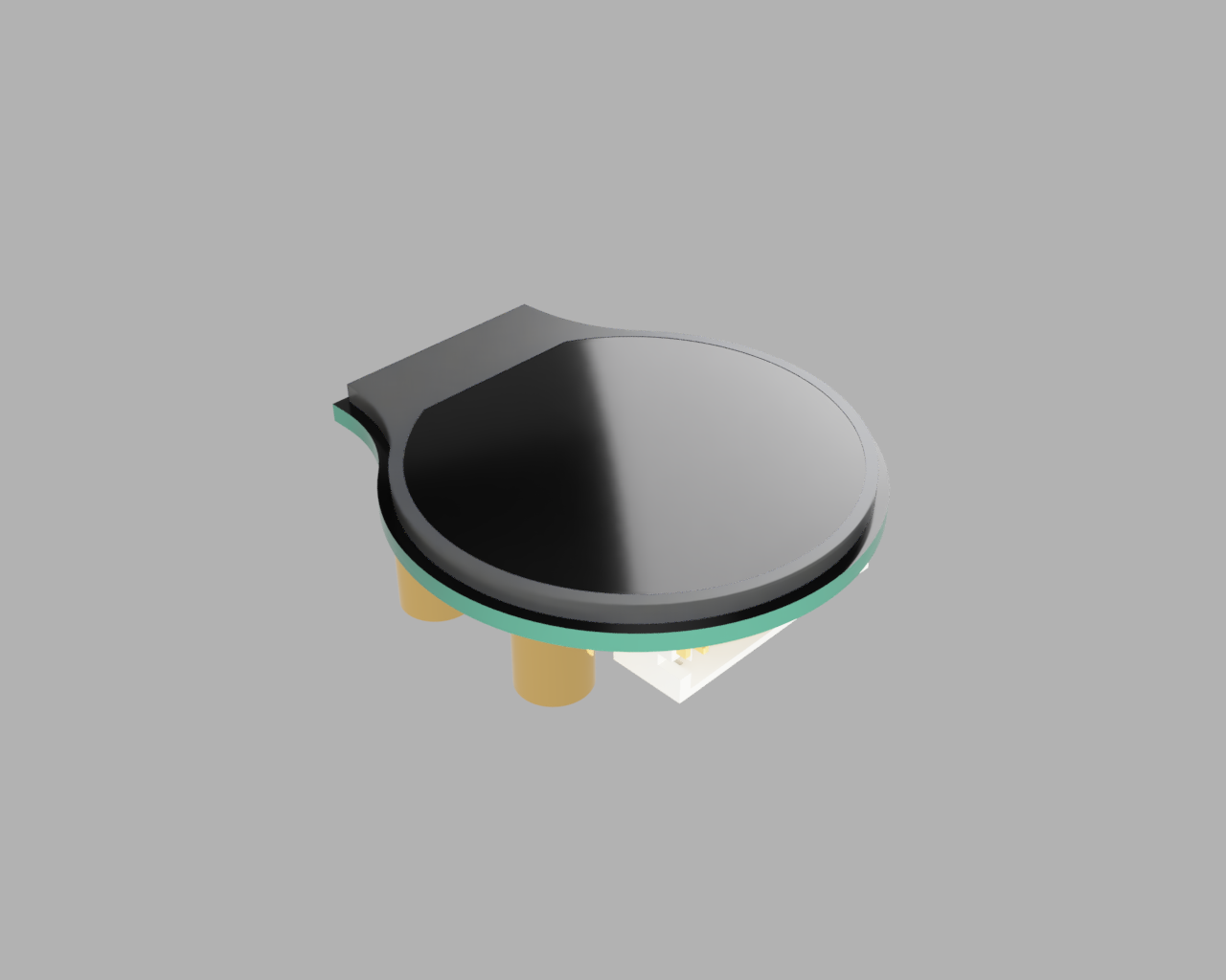 JXL 1.28 240x240px圆形IPS TFT LCD显示模块的模型