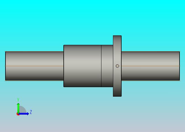FF10020-5滚珠丝杆3D模型