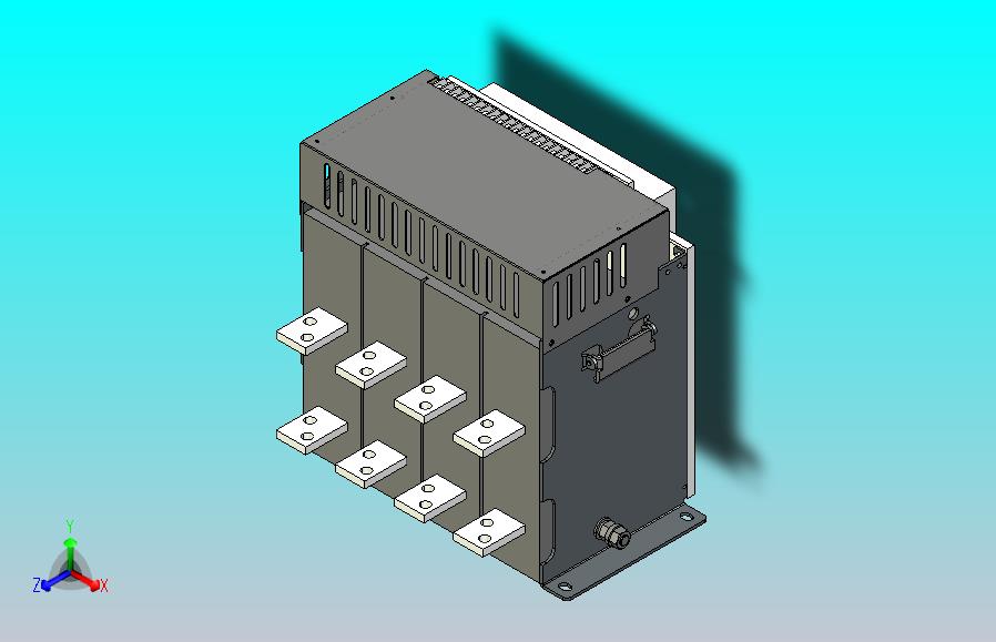 NA1-1000H-630 4P固定万能式断路器三维模型202202