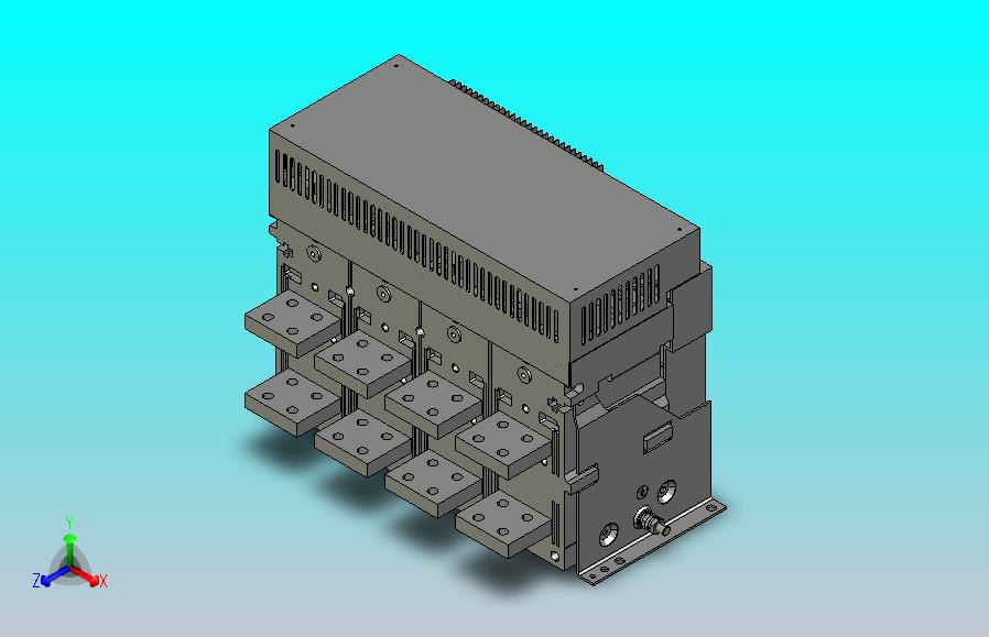 NA1-3200X-2000-2500-4P固定万能式断路器三维模型202208