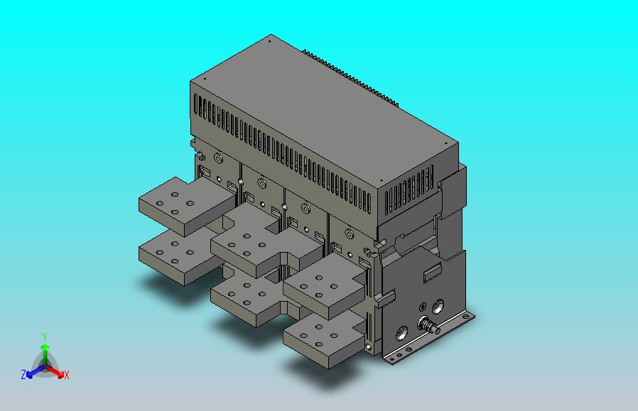 NA1-4000X-4000 3P固定万能式断路器三维模型202202