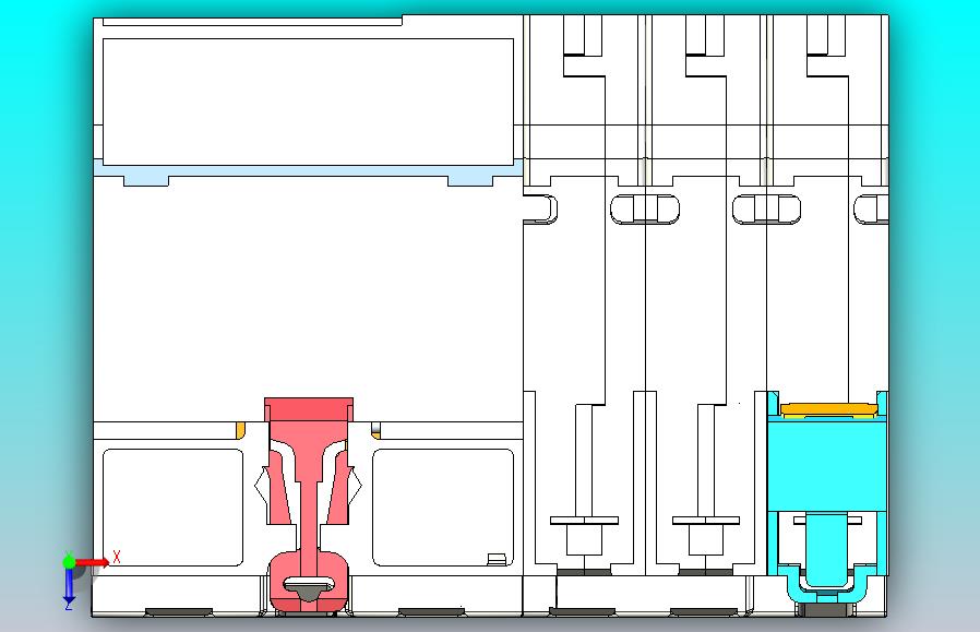 NB1L-63 3P剩余电流动作断路器三维模型202307