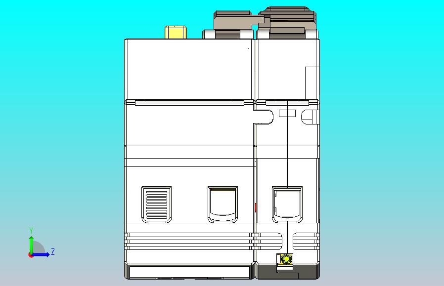 NB5LE-63_B 1P&N剩余电流动作断路器三维模型202208