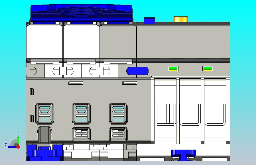 NB7LE-63&3P&剩余电流动作断路器三维模型202307