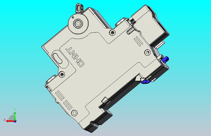 NBPLE-32&1P&N剩余电流动作断路器三维模型202307