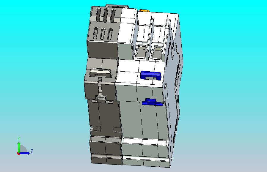 NBPLE-32&1P&N剩余电流动作断路器三维模型202307