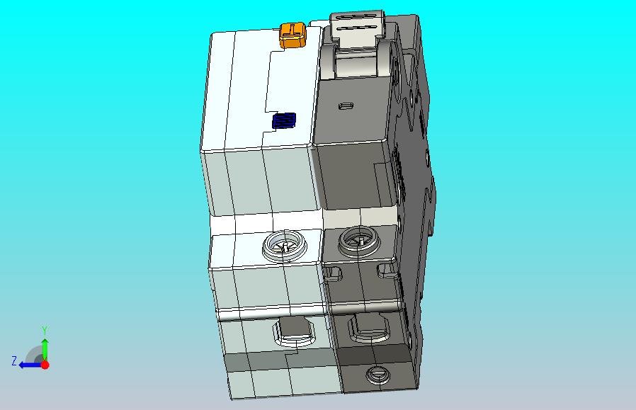NBPLE-32&1P&N剩余电流动作断路器三维模型202307