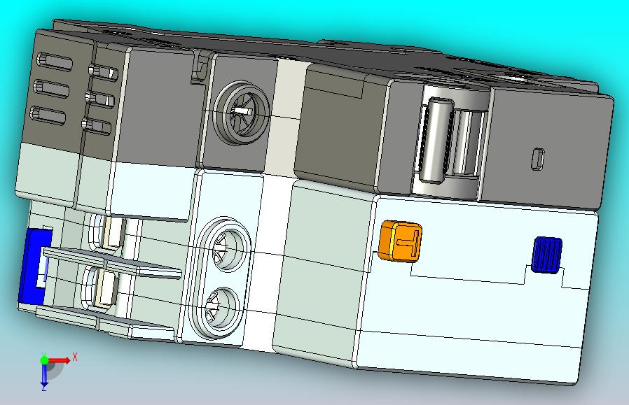 NBPLE-32&1P&N剩余电流动作断路器三维模型202307