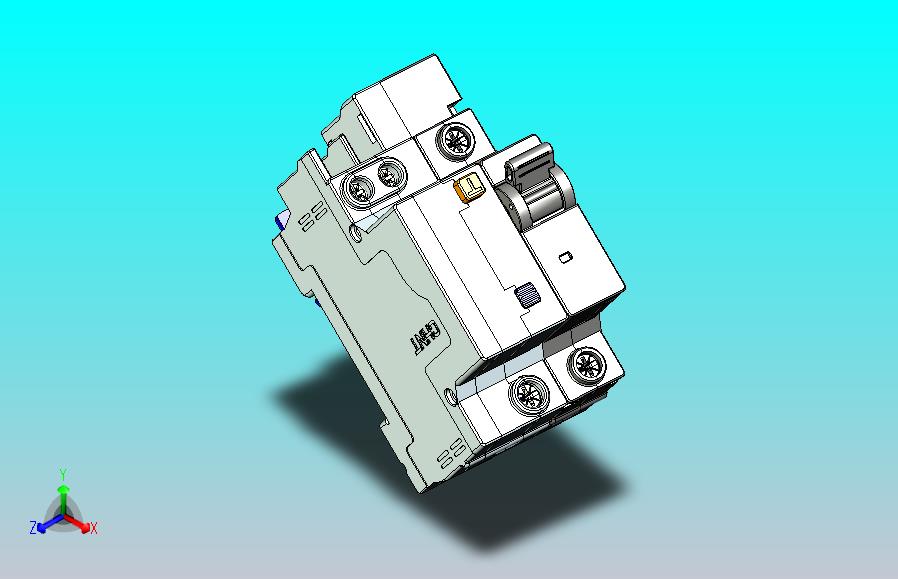 NBPLE-32&1P&N剩余电流动作断路器三维模型202307