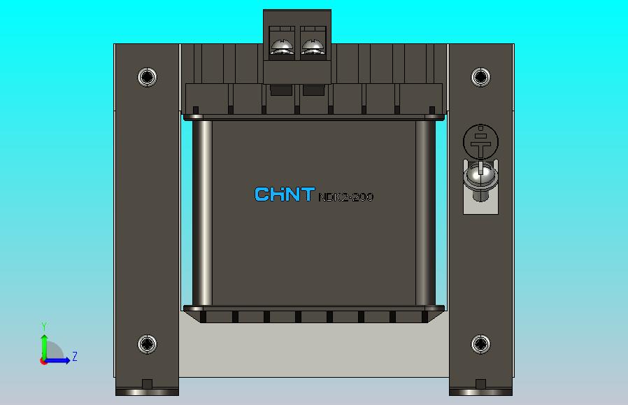 NDK2-200 380V-220V控制变压器三维模型202407