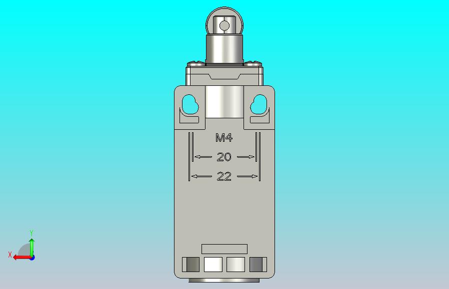 NKX3-12_ZM1行程开关三维模型202011
