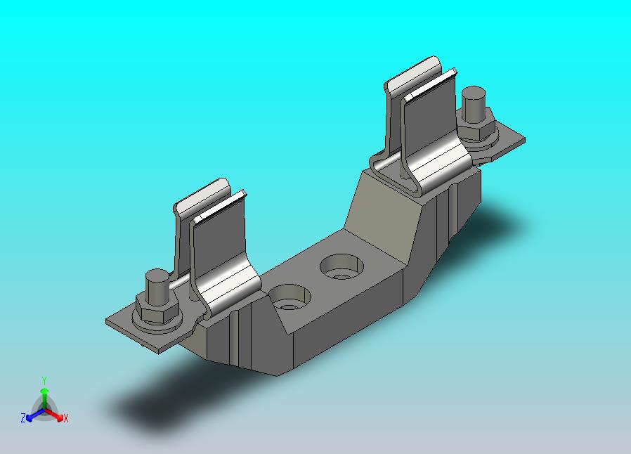 RT36-0熔断器-底座三维模型 202012