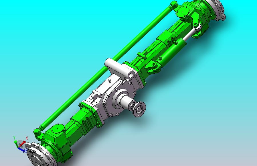 收割机转向驱动桥总成