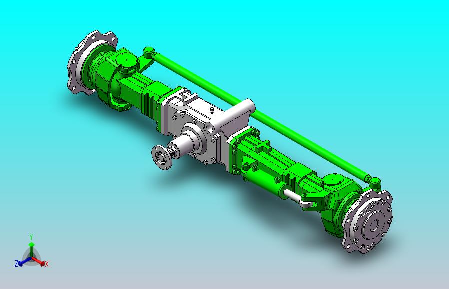 收割机转向驱动桥总成
