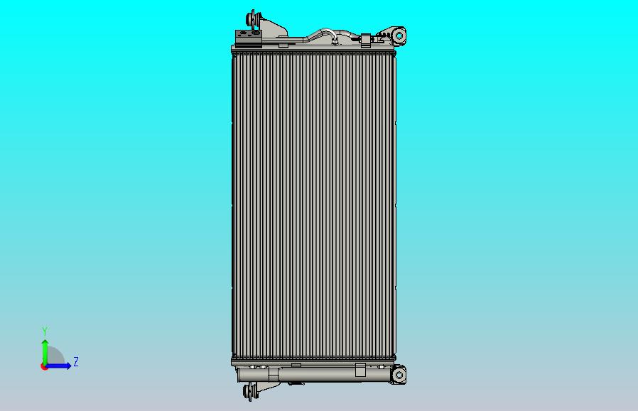 大众某SUV汽车中冷器+散热器